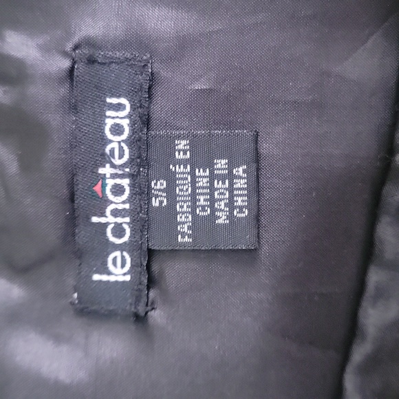 le chateau Vintage Black Skirt Gold Embroidery Sequin Embellishment Size 5/6 - Picture 7 of 9